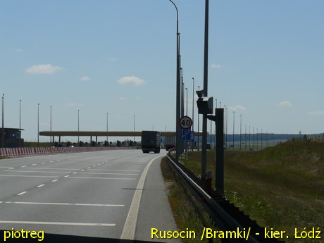 Rusocin - fotoradar na autostradzie A1