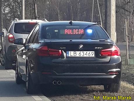 Biała Podlaska nieoznakowany radiowóz BMW LB 63469