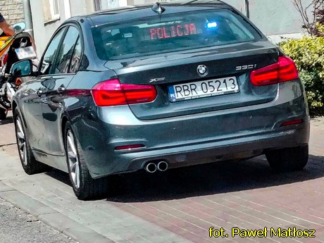 Krosno - nieoznakowany radiowz BMW RBR 05213 RZ 65859