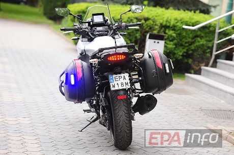 Pabianice nieoznakowany motocykl Kawasaki EPA W18M