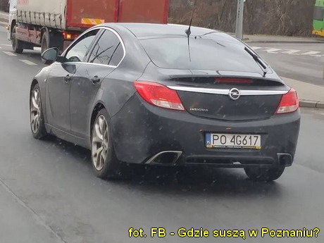 Poznań nieoznakowany radiowóz Opel Insignia OPC PO 4G617