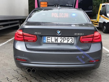 nieoznakowany radiowóz BMW ELW 2P93 Piotrków Trybunalski