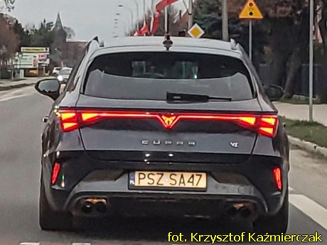 Pozna� nieoznakowany radiow�z Cupra Leon PSZ SA47