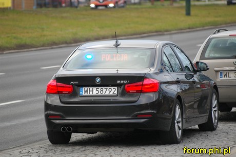 Warszawa - nieoznakowane BMW WH 58792